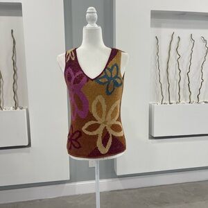 JH Collectibles Multicolor Floral Knit Top